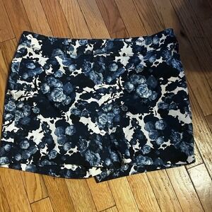 The‎ Limited Shorts size 16 Blue Floral All Over Print Stretch 40 X 5.5 T41-11